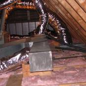 #8 Attic After - All contamination has been removed and remediated. All heating and AC duct systems have been internally fogged with a mildewcide and germicide. All leaks and voids have been sealed.